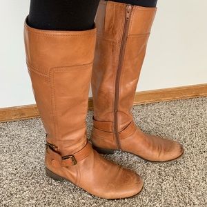 Brown leather Nine West boots 8.5
